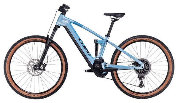 Cube Stereo Hybrid 120 Pro 750 MTB Eléctrica de Suspensión Completa Shimano Deore 12S 750 Wh 29'' Azul Metalizado 2023