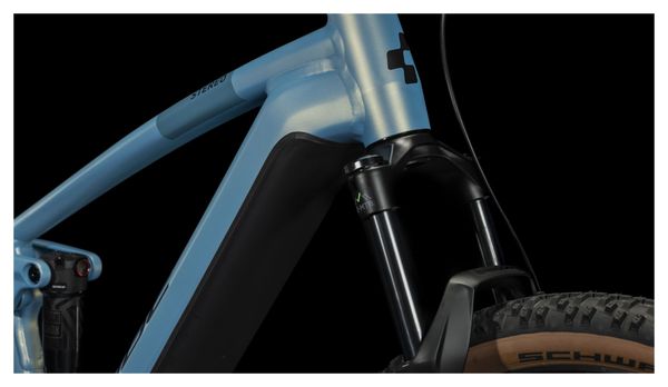 Cube Stereo Hybrid 120 Pro 750 Electric Full Suspension MTB Shimano Deore 12S 750 Wh 29'' Sage Metallic Blue