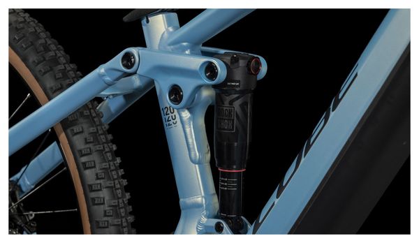 Cube Stereo Hybrid 120 Pro 750 Electric Full Suspension MTB Shimano Deore 12S 750 Wh 29'' Sage Metallic Blue