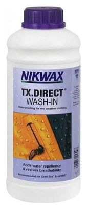 2x lessive Tech Wash 1L et 1x imperméabilisant TX.Direct 1L