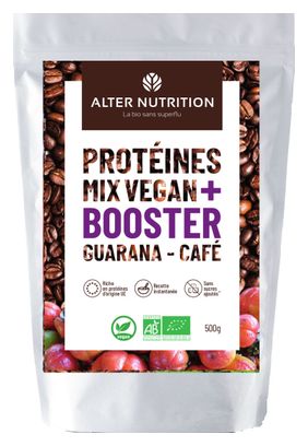 Boisson Protéinée Alter Nutrition Mix Vegan+ Bio / Booster / Guarana Café 500g