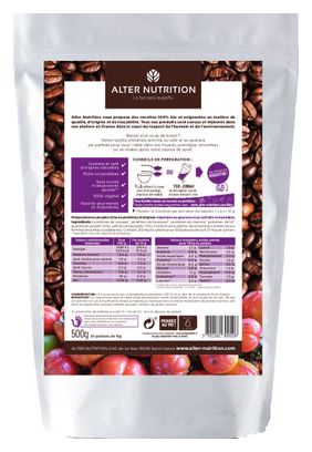 Boisson Protéinée Alter Nutrition Mix Vegan+ Bio / Booster / Guarana Café 500g