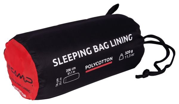 Forro para saco de dormir de campamento - 206 x 74 cm - Polialgodón