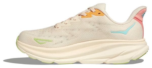 Chaussures Running Hoka Clifton 9 Beige/Multicolore Femme