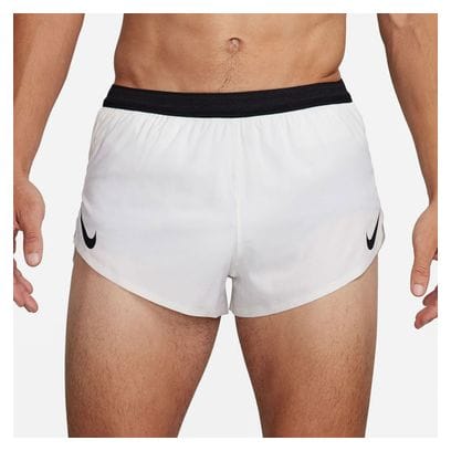 Heren Nike AeroSwift 2in White Split Short