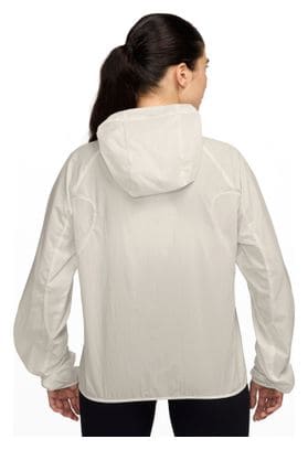 Veste coupe-vent Nike Trail Blanc Femme