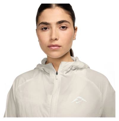 Veste coupe-vent Nike Trail Blanc Femme