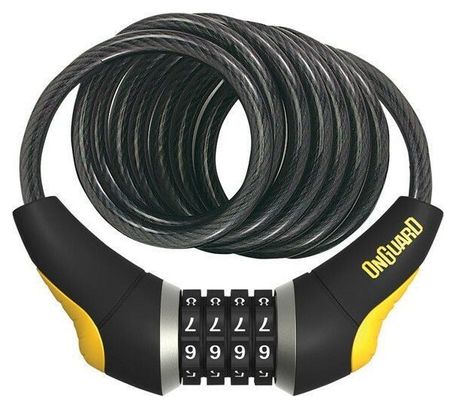Antivol câble Onguard Combo Doberman Glo-180cmx12mm