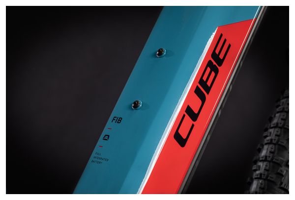 MTB eléctrica rígida Cube Reaction Hybrid Performance 500 Trapeze Shimano Alivio 9S 500 Wh 27.5'' Azul Rojo 2021
