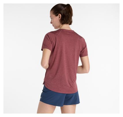 Maglia New Balance Athletics donna a maniche corte Rosso