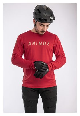 Maillot manches longues Animoz Raw Rouge Homme