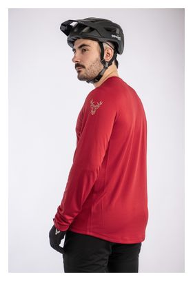 Maillot manches longues Animoz Raw Rouge Homme