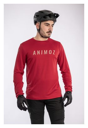 Maillot manches longues Animoz Raw Rouge Homme