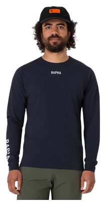 Men's Rapha Trail Finale Windblock Long Sleeve Jersey Black/White