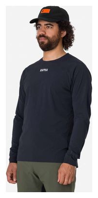 Men's Rapha Trail Finale Windblock Long Sleeve Jersey Black/White