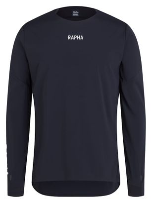 Men's Rapha Trail Finale Windblock Long Sleeve Jersey Black/White