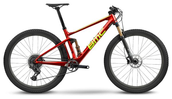 BMC Fourstroke 01 One Full Suspension MTB Sram XX1 Eagle AXS 12S 29'' Red Neon Green 2022