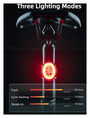 Feu Arrière Vélo Smart Freinage Auto