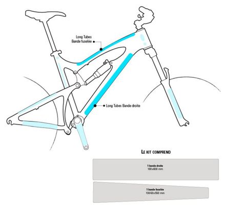 Kit Top Tube YTWO (2 pcs) 0.30mm Clear