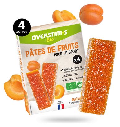 4 Overstims Amelix Bio Fruit'N Perf Baccelli di frutta all'albicocca