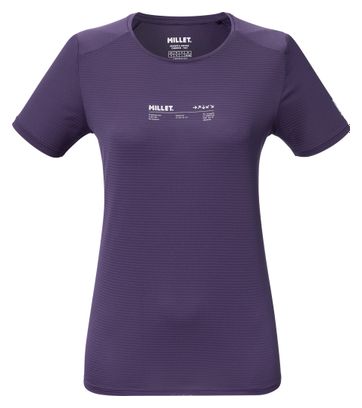 T-Shirt Technique Millet Intense Essential Violet Femme