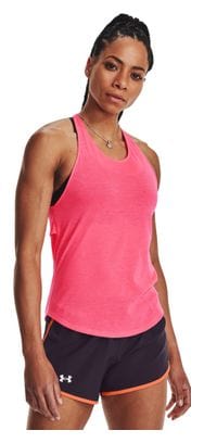 Camiseta de tirantes Under Armour Streaker para mujer rosa