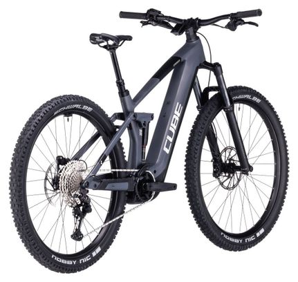 Cube Stereo Hybrid 140 HPC Race 750 Electric Full Suspension MTB Shimano Deore/XT 12S 750 Wh 27.5'' Grey Chrome 2023
