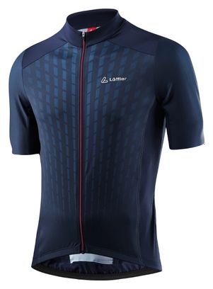 Maillot de vélo Loeffler à manches courtes FZ Skybeam bleu foncé HotBond® - Bleu