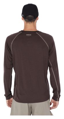Men's Brown Aerowool Running Circle T-Shirt