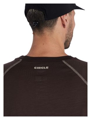 Men's Brown Aerowool Running Circle T-Shirt