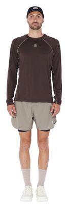 Men's Brown Aerowool Running Circle T-Shirt