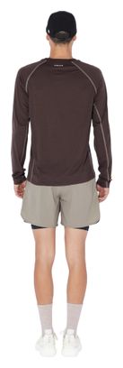 Men's Brown Aerowool Running Circle T-Shirt