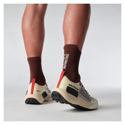 Chaussures Trail Salomon S/Lab Genesis Beige/Rouge Unisexe
