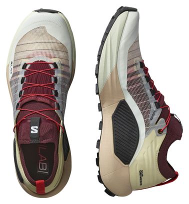 Chaussures Trail Salomon S/Lab Genesis Beige/Rouge Unisexe