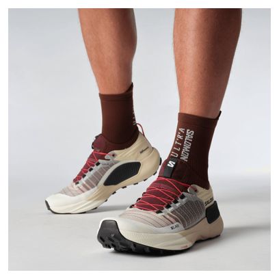 Salomon S/Lab Genesis Trail Shoes Beige/Red Unisex