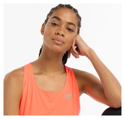 Dames rood New Balance Race Day tanktop