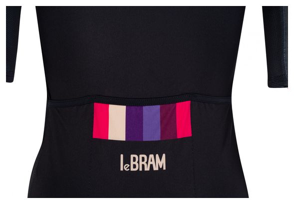 LeBram Aubisque Women&#39;s Short Sleeve Jersey Sky Black Adjusted Cut
