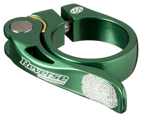 REVERSE Seat Clamp LONG LIFE 34.9 mm Green