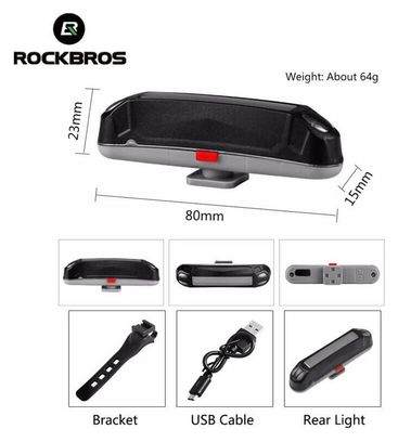 Feu Arrière Vélo ROCKBROS