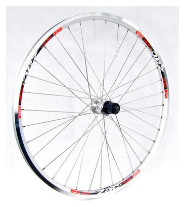 ROUE ARRIÈRE GURPIL 26  ALUMINIUM ZAC CASSETTE 8V ARGENT