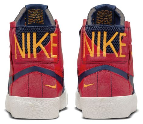 Chaussures Nike SB Blazer Mid Bleu Rouge