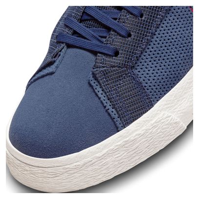 Chaussures Nike SB Blazer Mid Bleu Rouge