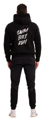 Felpa con cappuccio Z3rod Swim Bike Run nera da uomo