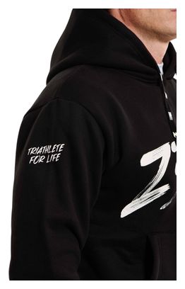 Felpa con cappuccio Z3rod Swim Bike Run nera da uomo