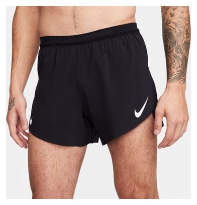 Pantalón Corto Nike AeroSwift 4in Split Negro, Hombre