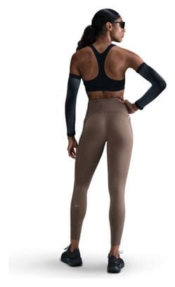 Donna Nike Dri-Fit Swift High Rise Brown 7/8 Legging