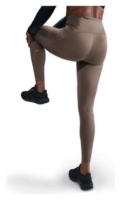 Donna Nike Dri-Fit Swift High Rise Brown 7/8 Legging