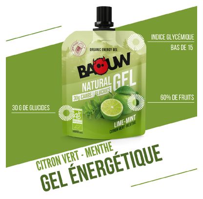 Gel Energético Baouw Natural Lima/Menta - 85 G