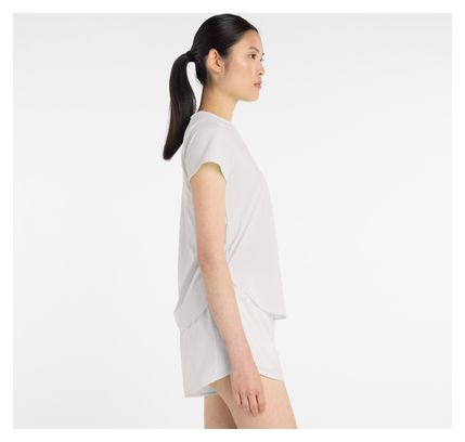 T-Shirt Running New Balance Race Day Ultra Light Gris/Rouge Femme