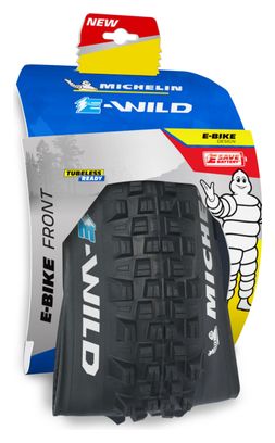 Pneu VTT Michelin E-Wild Front Competition Line 27.5 Plus Tubeless Ready Souple Skinwall Gravity Shield E-GUM-X E-Bike Ready